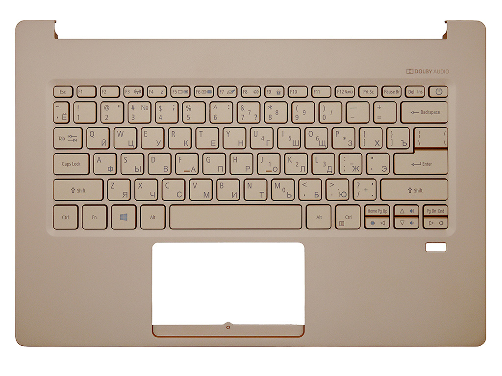 Клавиатура для ноутбука Acer Swift 5 SF514-52T топ-панель золото с подсветкой