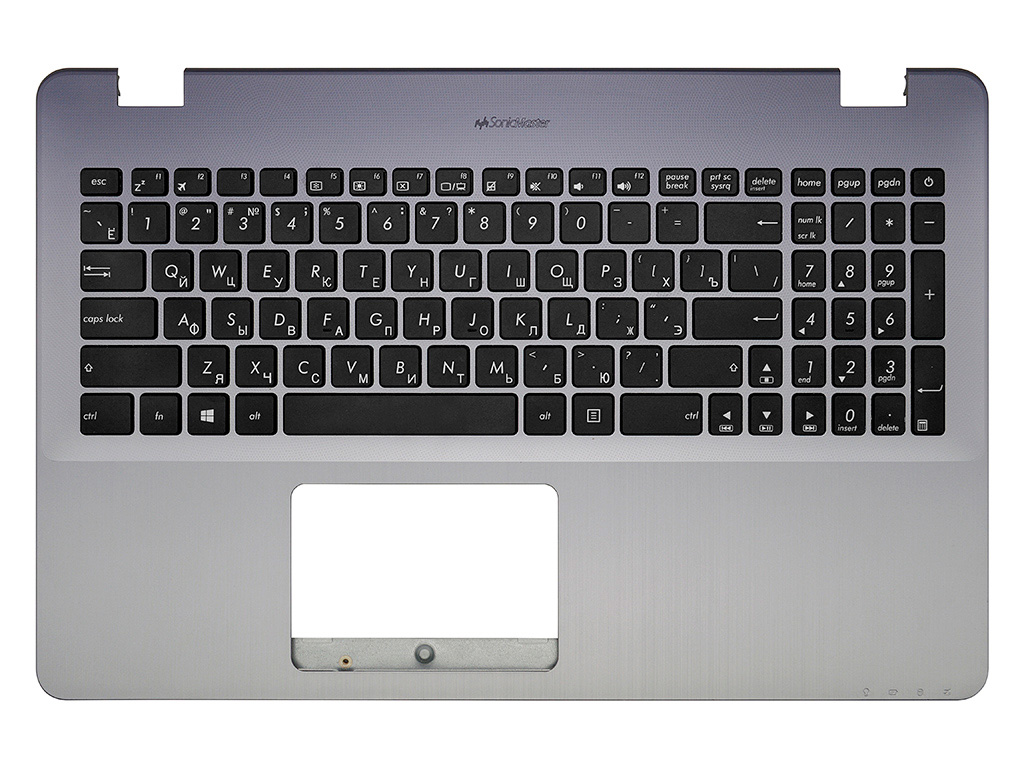 Клавиатура для ноутбука 90NB0FD2-R31RU0 для Asus серая топ-панель
