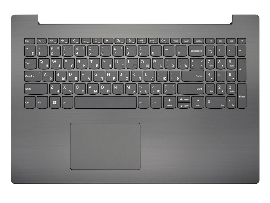Клавиатура для ноутбука Lenovo IdeaPad 330-15ARR серая топ-панель