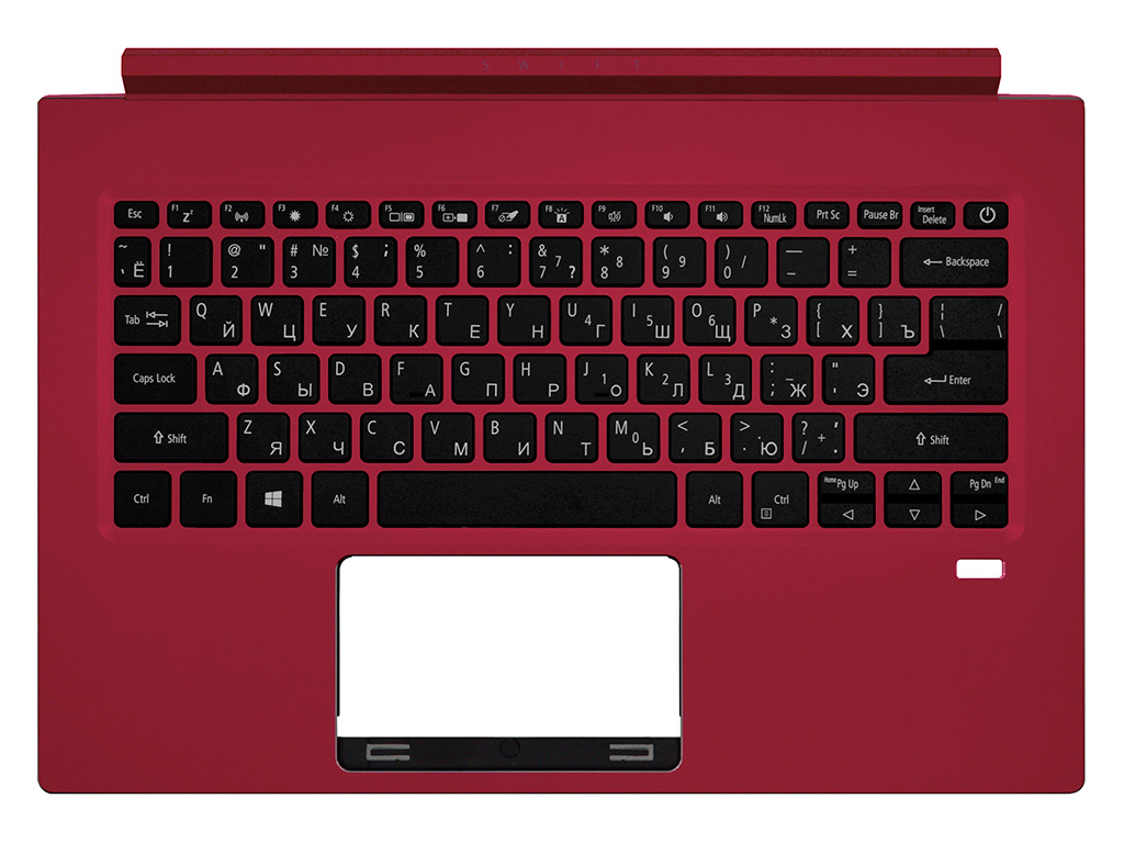 Клавиатура для ноутбука Acer Swift 3 SF314-55G красная топ-панель с подсветкой