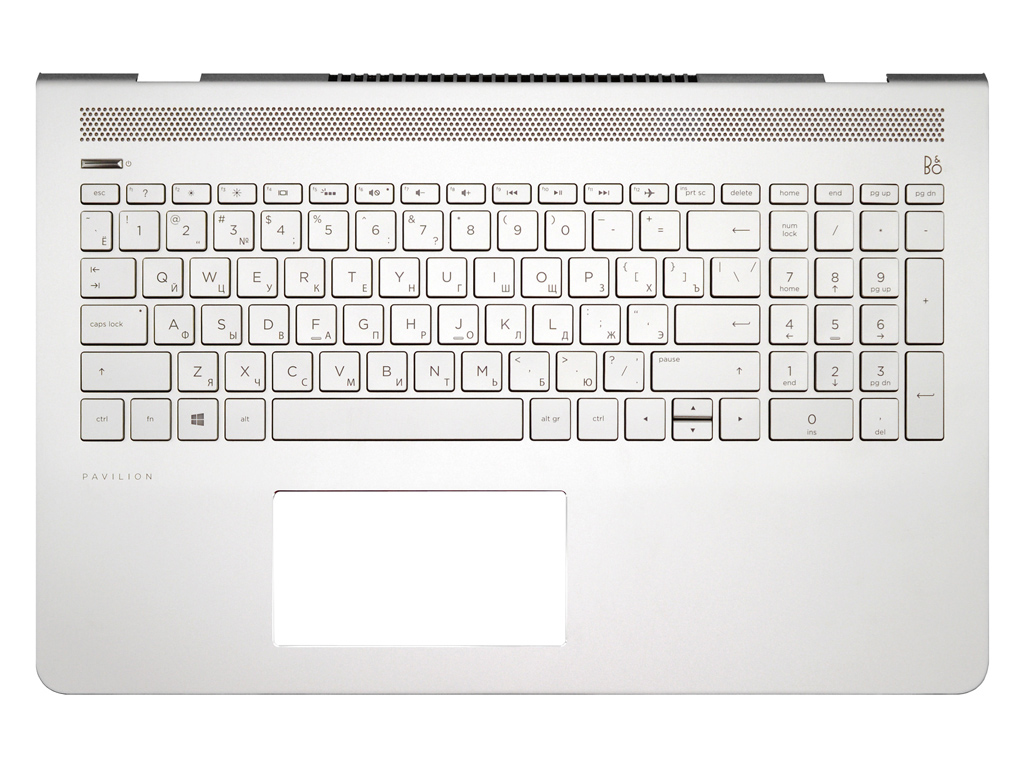Клавиатура для ноутбука HP Pavilion 15-cc топ-панель серебро V.1