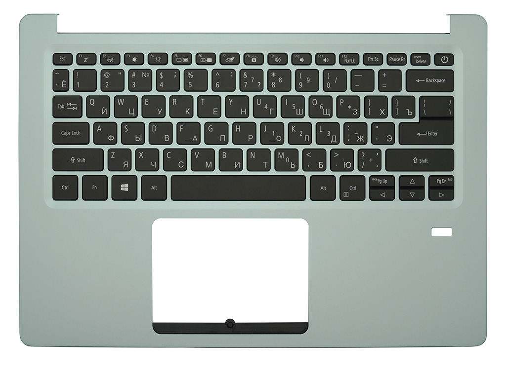 Клавиатура для ноутбука Acer Swift 1 SF114-32 топ-панель зеленая с подсветкой
