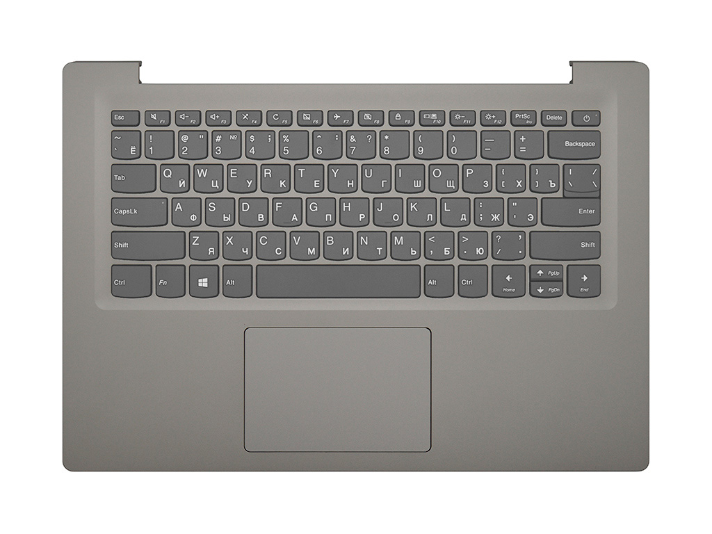 Клавиатура для ноутбука Lenovo IdeaPad S130-14IGM топ-панель серебро