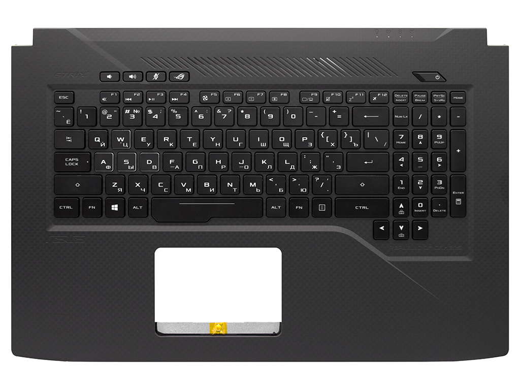 Топ-панель Asus ROG Strix GL703VM черная