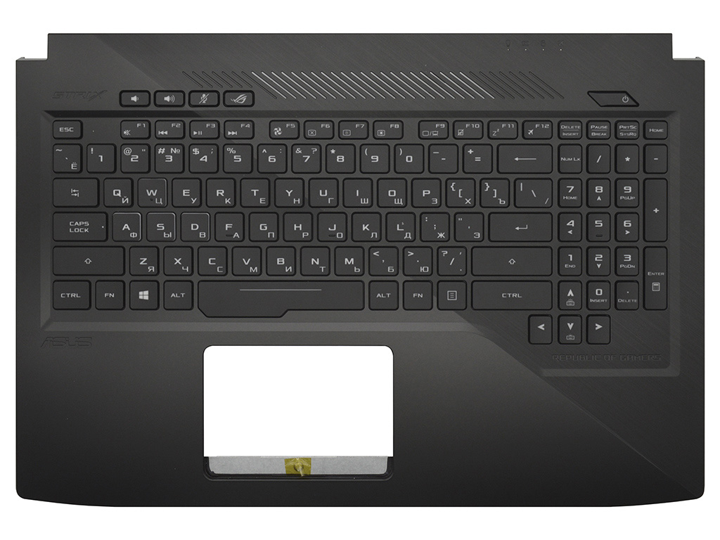 Топ-панель 90NB0GQ2-R31RU0 для Asus черная с RGB-подсветкой