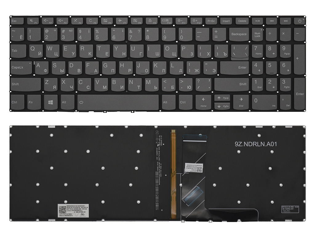 Клавиатура для ноутбука с подсветкой PC5CPB для ноутбуков Lenovo