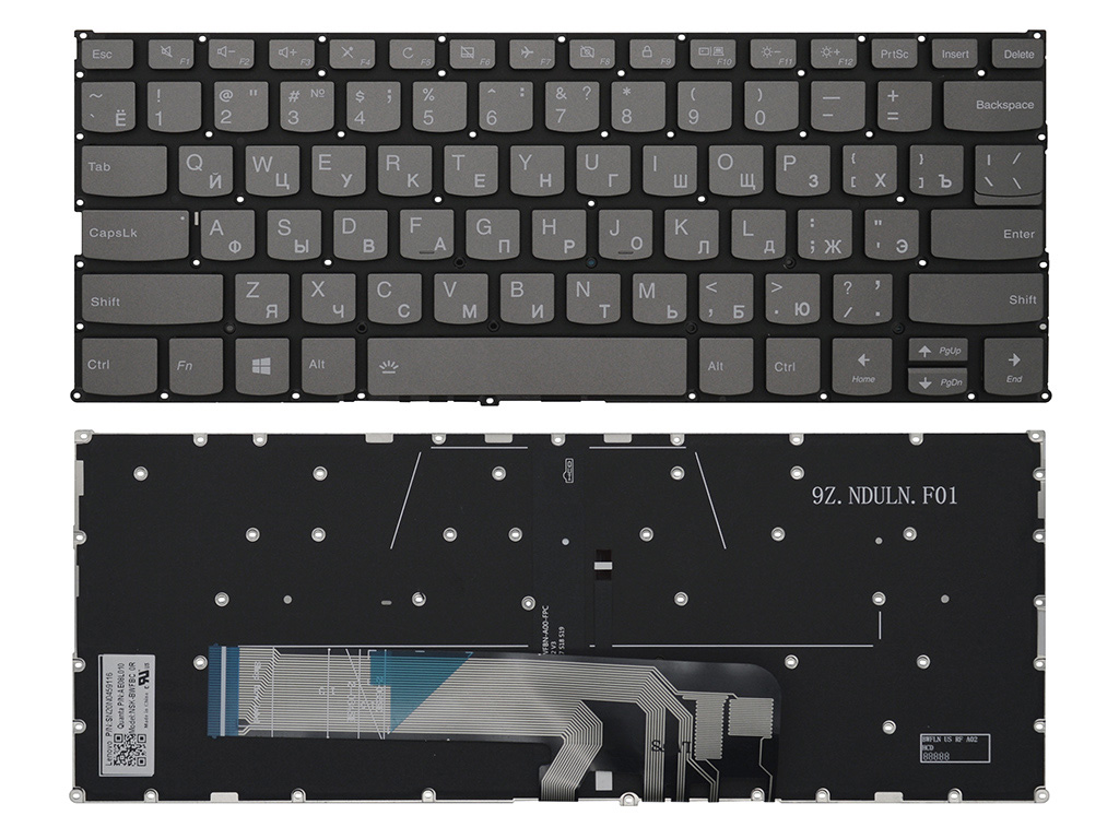 Клавиатура для ноутбука с подсветкой PD4SB-RU для ноутбуков Lenovo