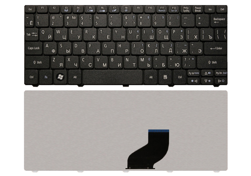 Клавиатура для ноутбука ACER Aspire One D260 черная