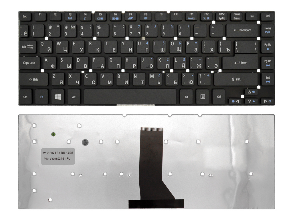 Клавиатура для ноутбука Acer Aspire ES1-521 черная V.2