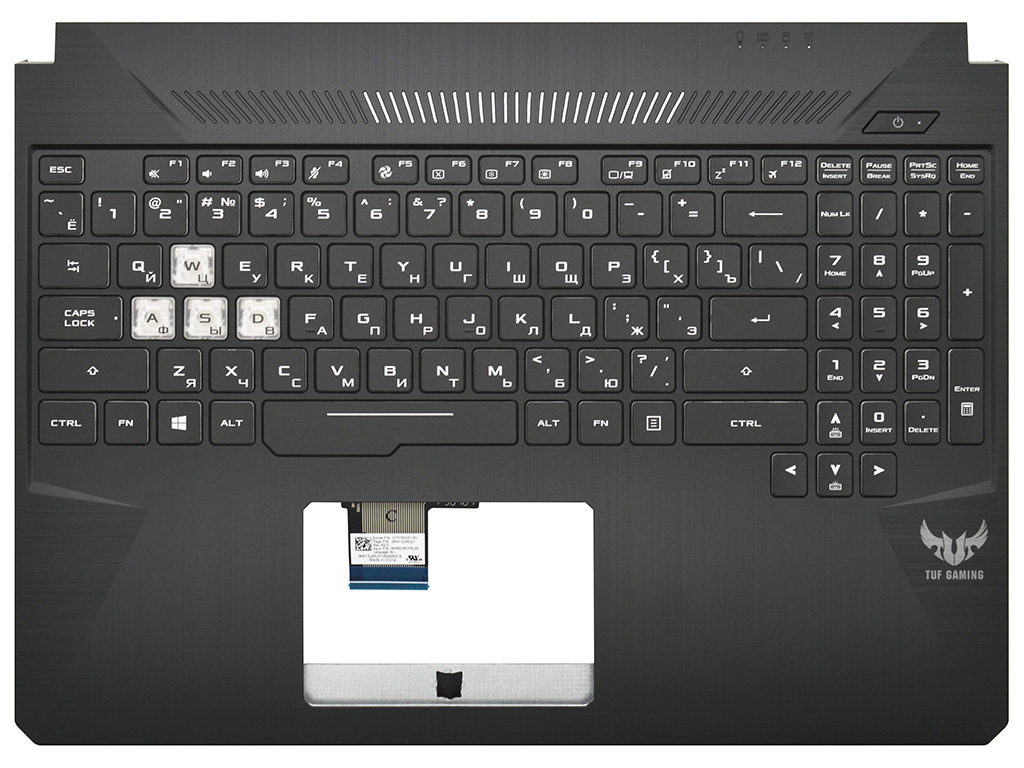Топ-панель Asus TUF Gaming FX505DT черная