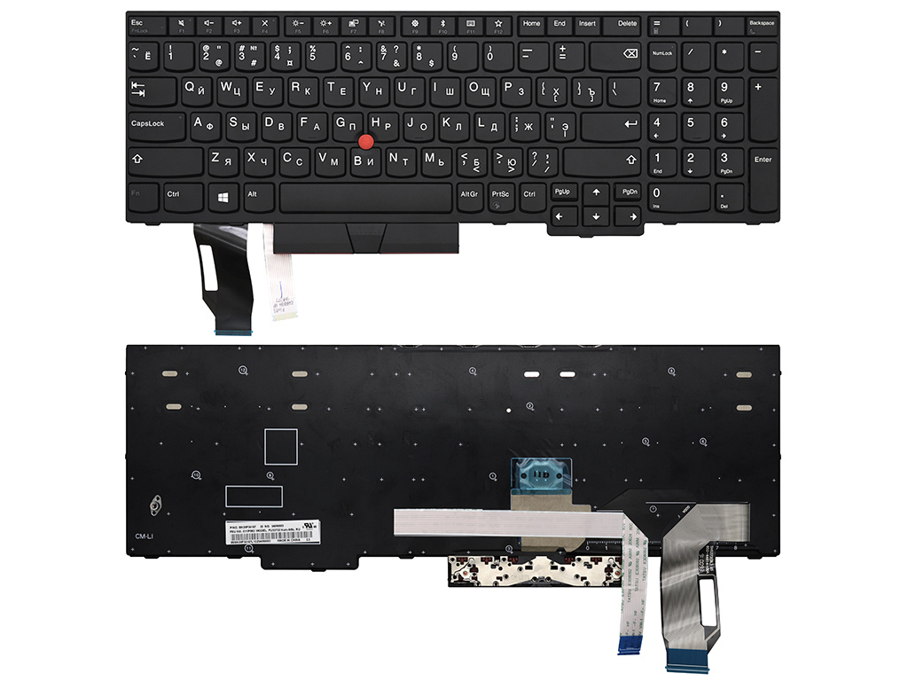 Клавиатура для ноутбука Lenovo ThinkPad T590 черная