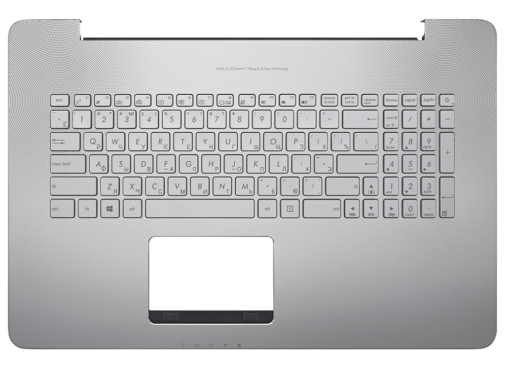Топ-панель Asus VivoBook Pro N752VX серебро