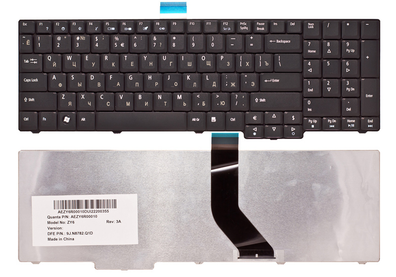 Клавиатура для ноутбука ACER Aspire 7730G черная