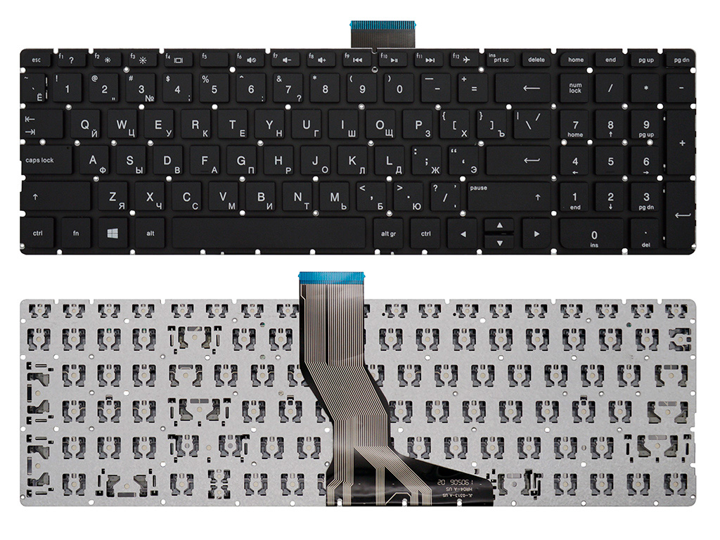 Клавиатура для ноутбука HP Pavilion 15-dp черная