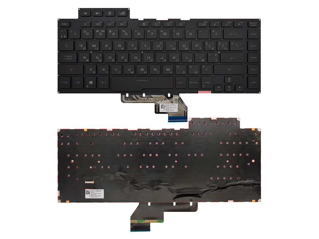 Клавиатура для ноутбука Asus ROG Zephyrus S GX502GV черная