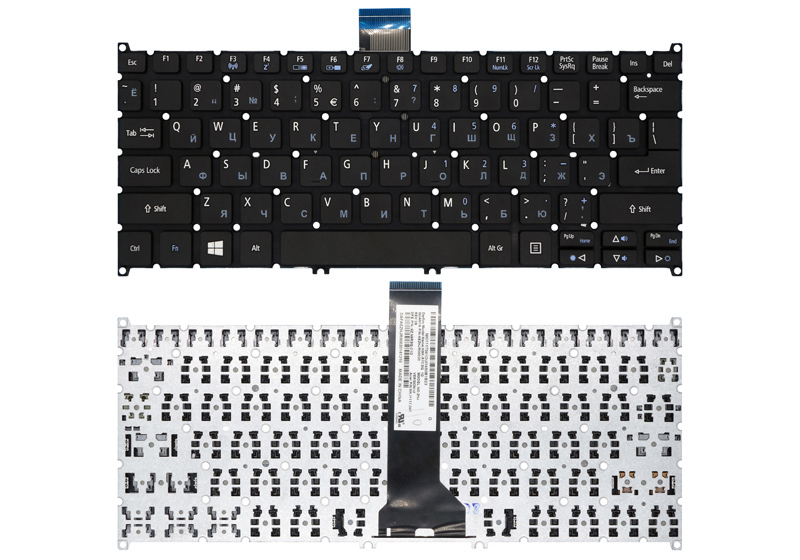 Клавиатура для ноутбука ACER TravelMate B116 черная