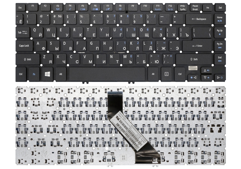 Клавиатура для ноутбука Acer Aspire V7-481PG черная