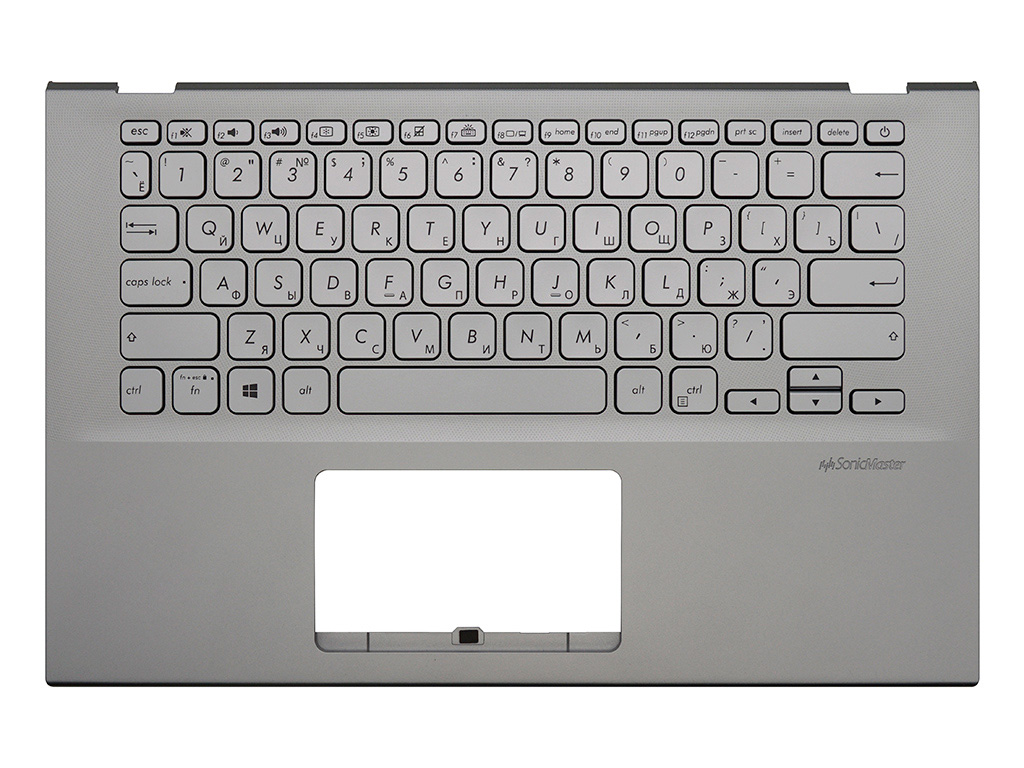 Топ-панель Asus VivoBook R424D серебро с подсветкой