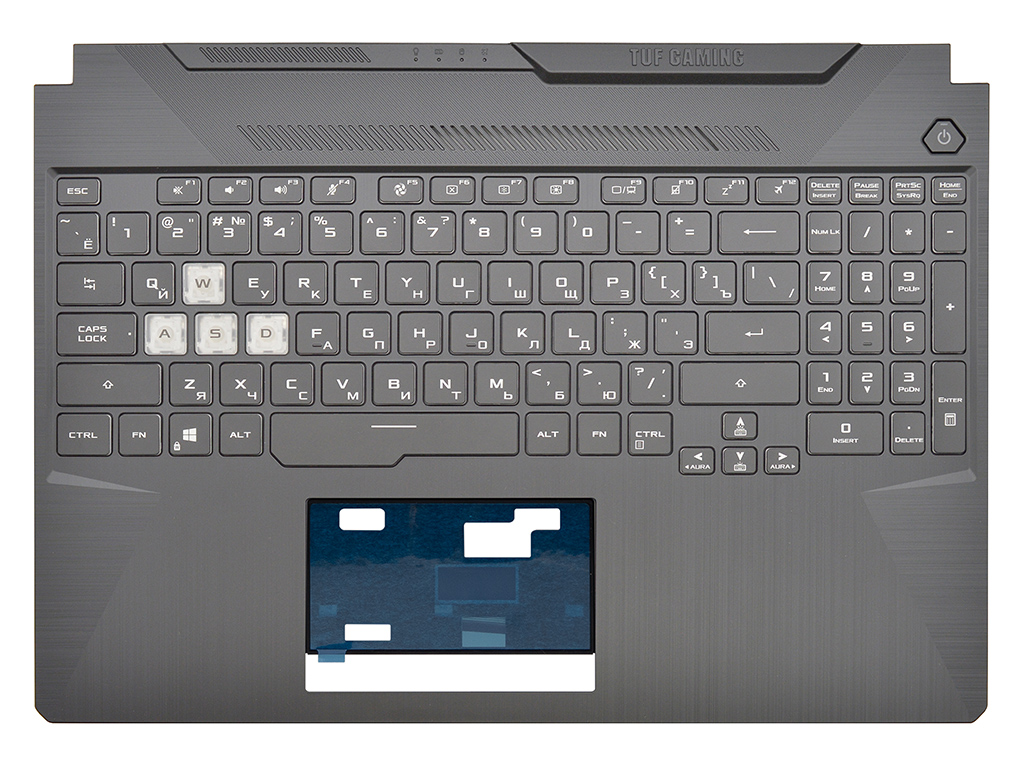 Топ-панель 90NR03M1-R31RU0 для Asus TUF Gaming черная с RGB-подсветкой (Батарея 48Wh!) УЦЕНКА!