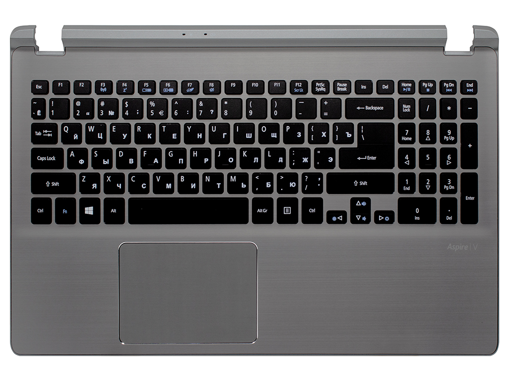 Клавиатура для ноутбука ACER Aspire V5-572G серая топ-панель