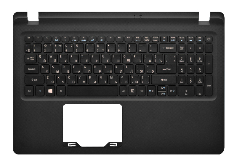 Клавиатура для ноутбука Acer Aspire ES1-572 черная топ-панель