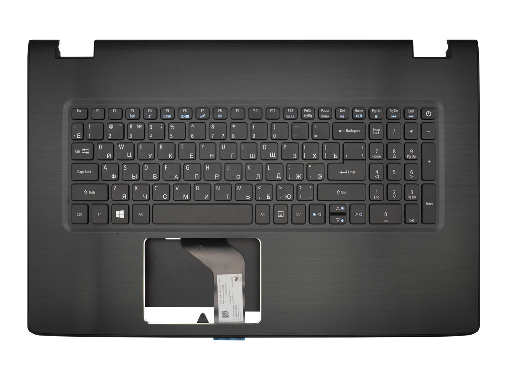 Клавиатура для ноутбука Acer Aspire E5-774G черная топ-панель