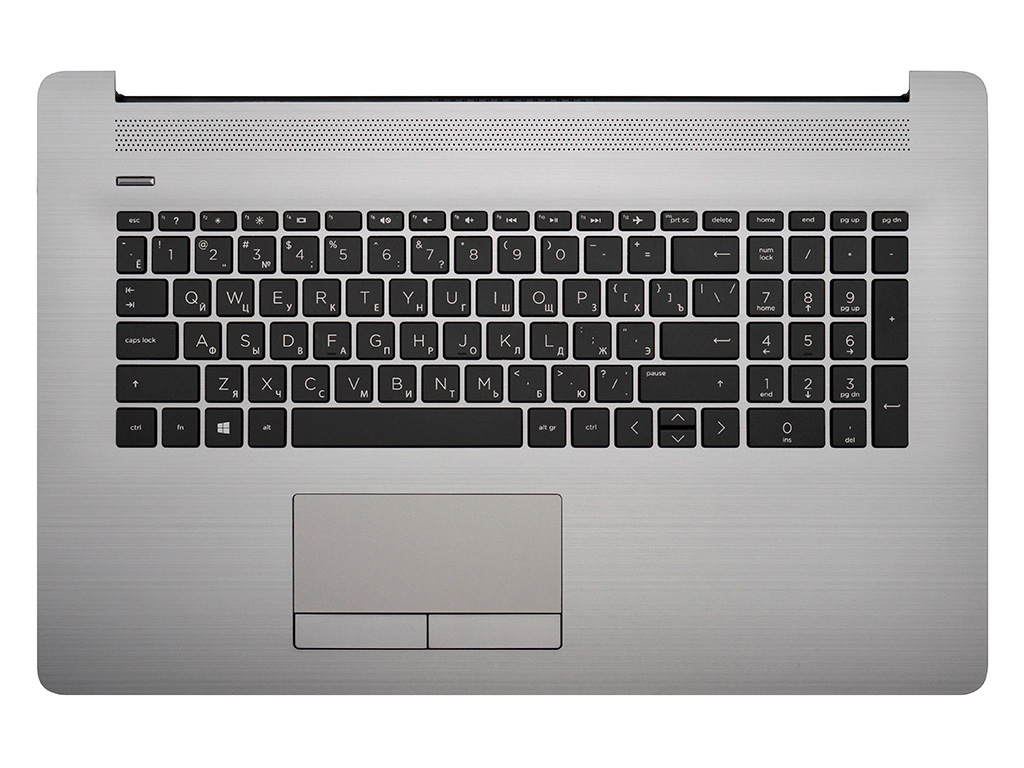 Топ-панель HP 470 G7 серебряная без подсветки (С DVD-приводом)