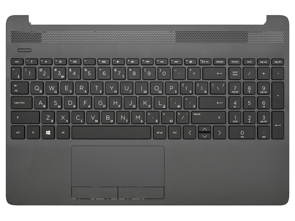 Топ-панель HP 15-dw темно-серая