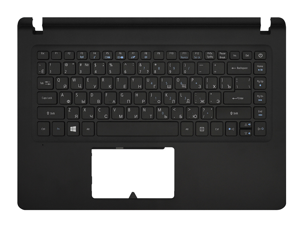Клавиатура для ноутбука ACER Aspire ES1-432 черная топ-панель