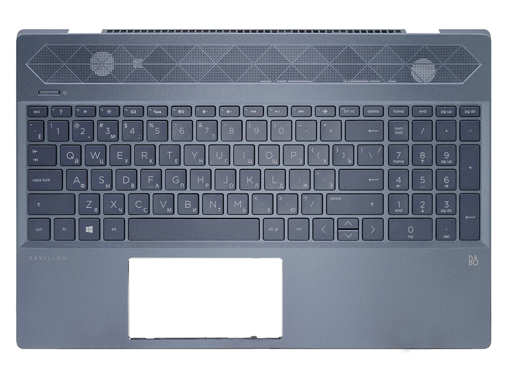 Топ-панель HP Pavilion 15-cw синяя