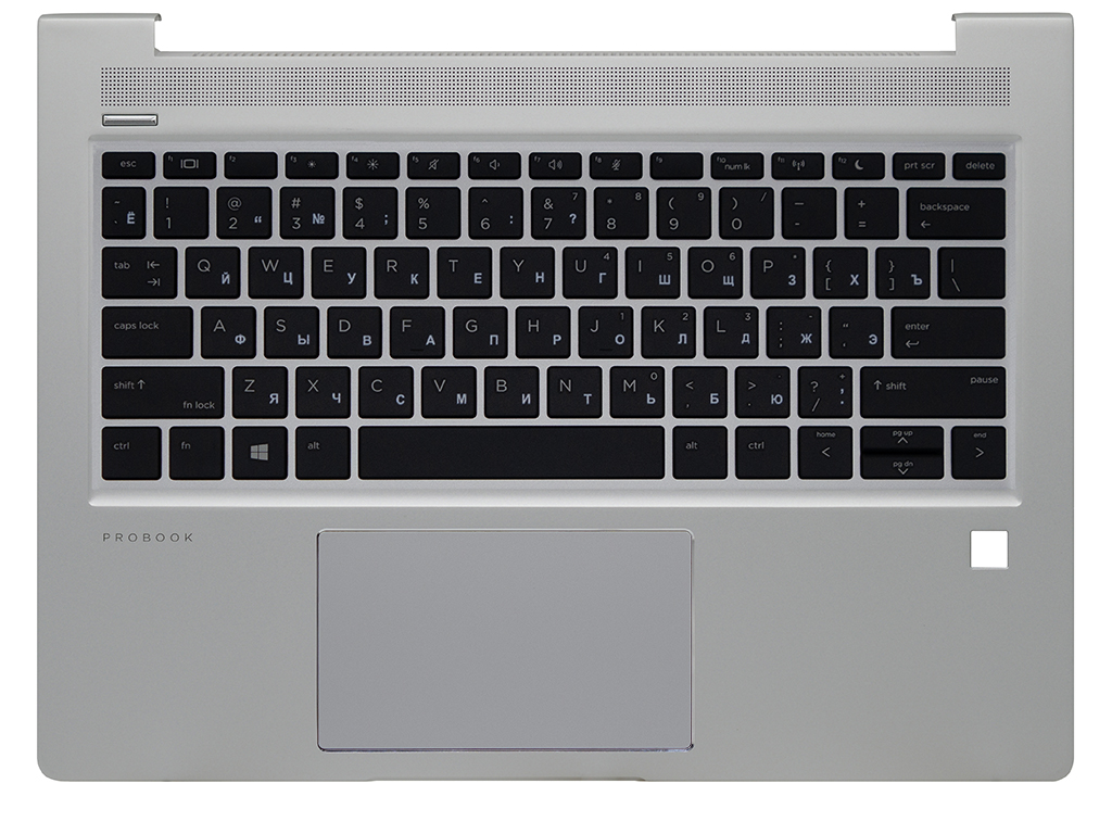 Топ-панель HP ProBook 430 G7 серебряная без подсветки