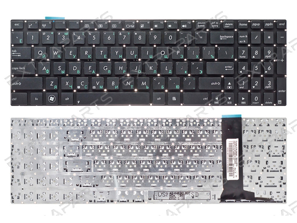 Клавиатура для ноутбука ASUS ROG G550JK черная