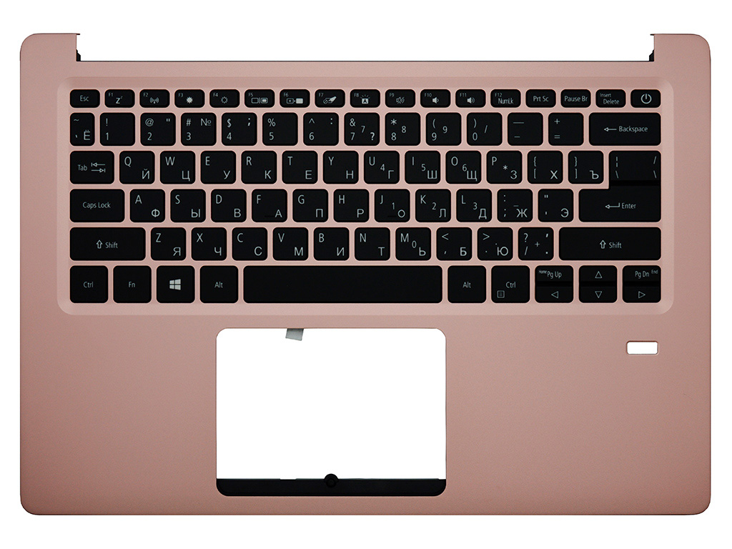 Клавиатура для ноутбука Acer Swift 1 SF114-32 розовая топ-панель с подсветкой
