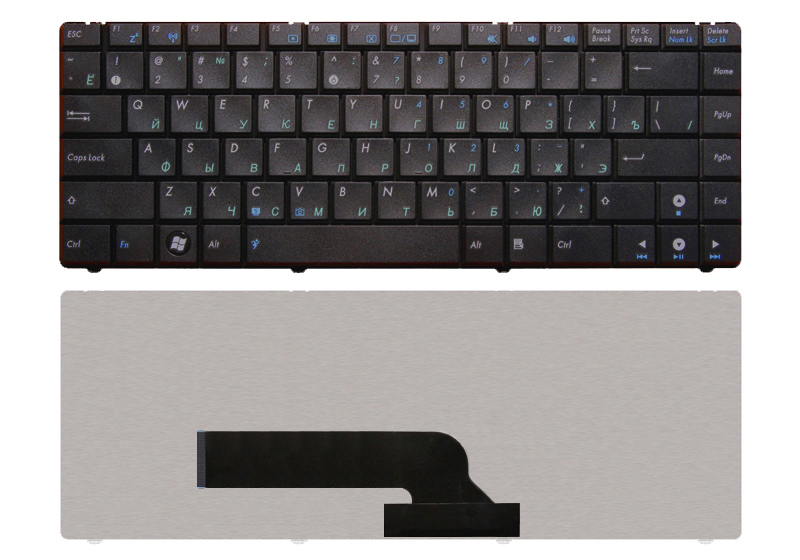 Клавиатура для ноутбука ASUS K40 черная