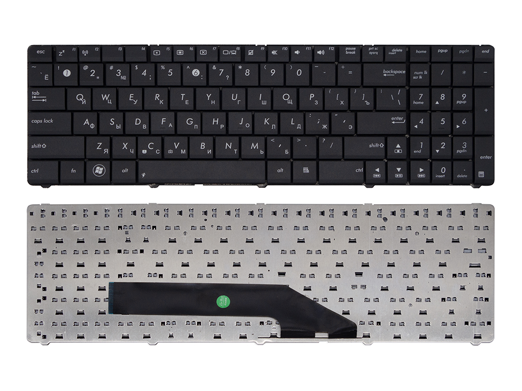 Клавиатура для ноутбука ASUS F52 черная V.1