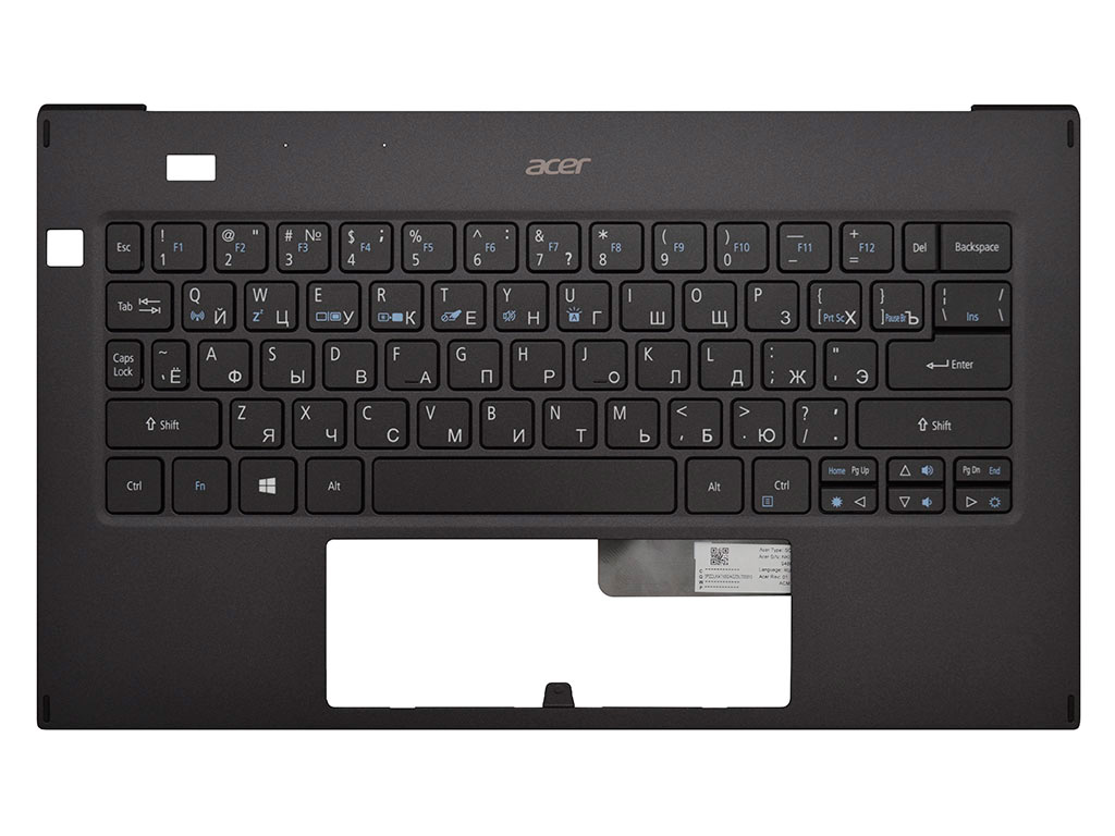 Топ-панель Acer Swift 7 SF714-52T черная с подсветкой