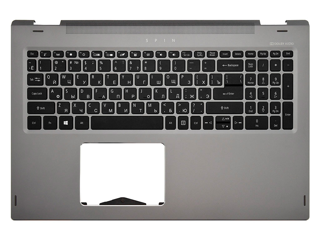 Топ-панель Acer Spin 5 SP515-51N серая с подсветкой
