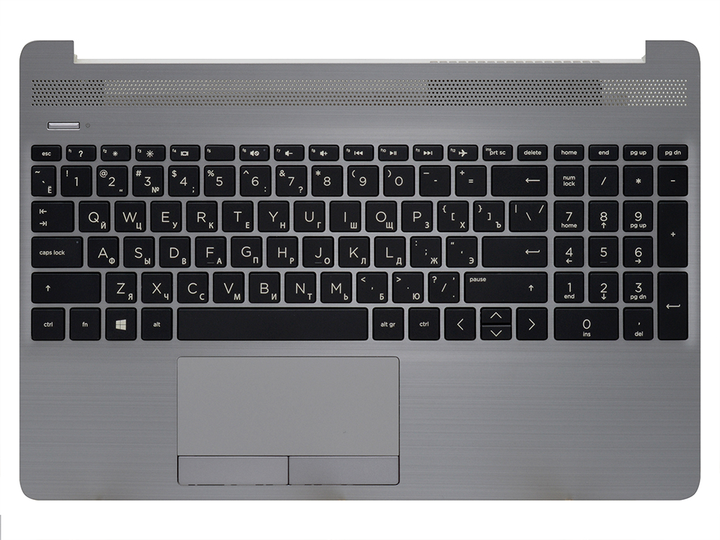 Топ-панель HP 250 G8 серебро (черные клавиши)