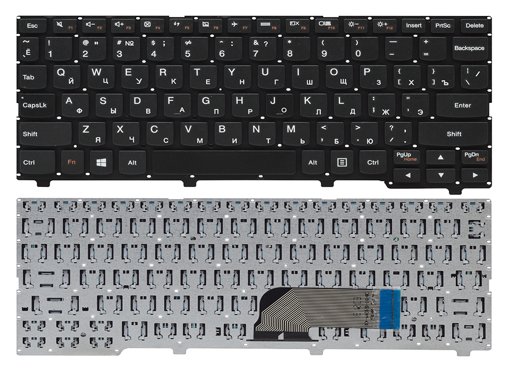 Клавиатура для ноутбука Lenovo IdeaPad 100s-11IBY черная