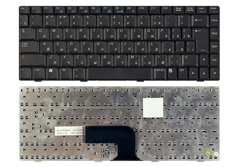 Клавиатура для ноутбука ASUS W7 черная