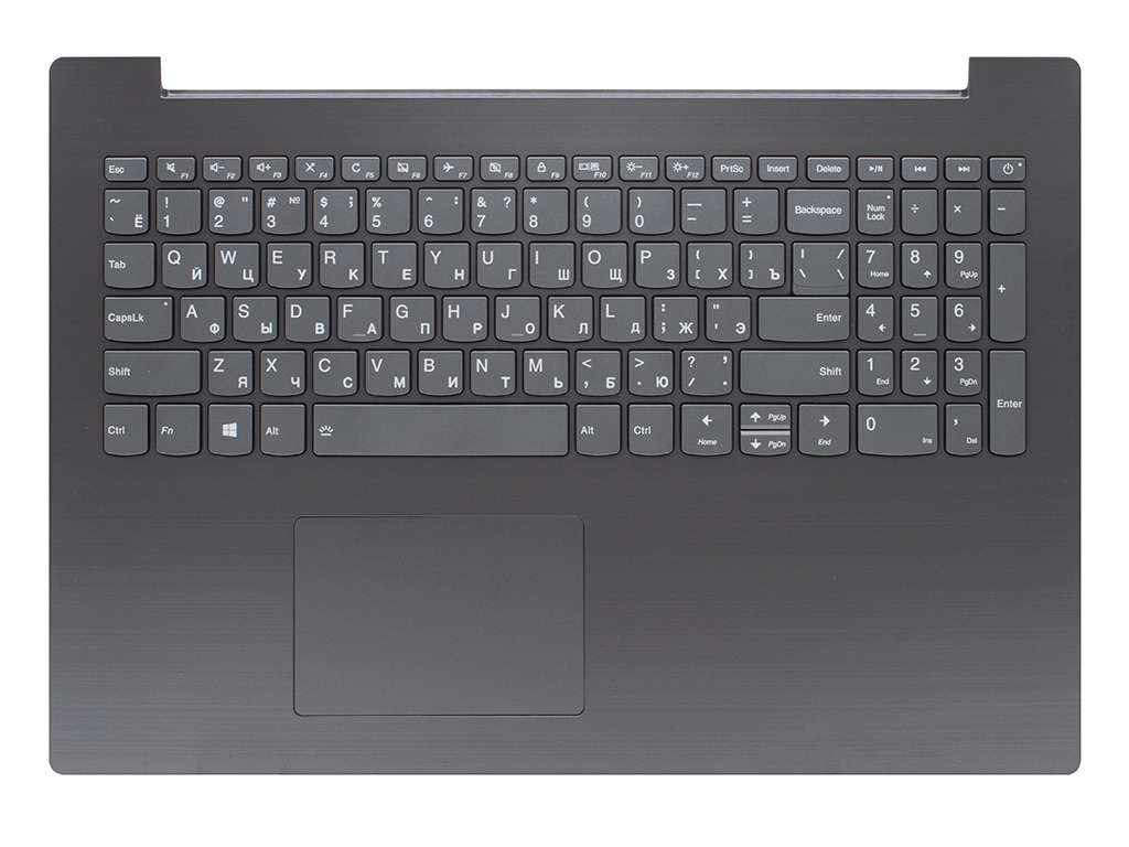 Топ-панель Lenovo IdeaPad 330-15ICH графитово серая с подсветкой
