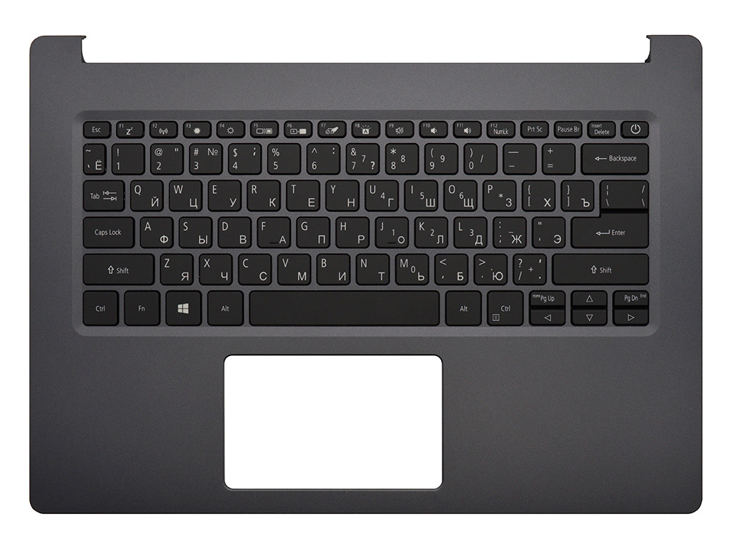 Топ-панель Acer Aspire A514-52 серая с подсветкой