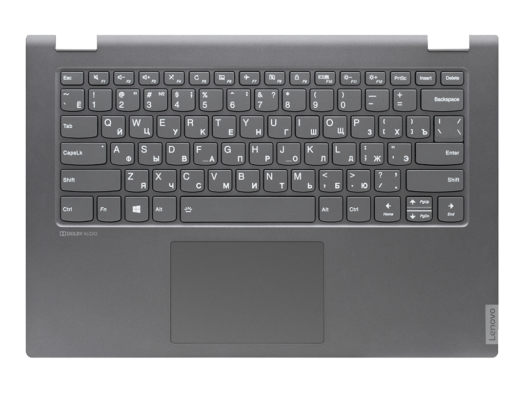 Топ-панель Lenovo IdeaPad C340-14API платиновая серая с подсветкой