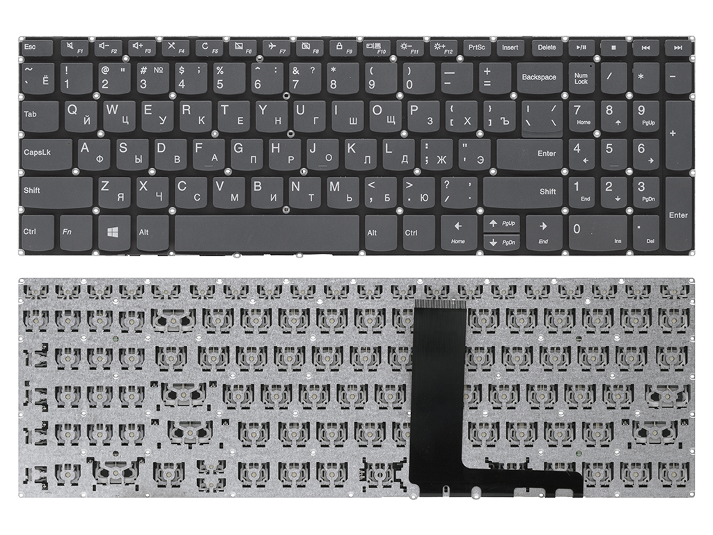 Клавиатура для ноутбука PC5C-RU для Lenovo серая