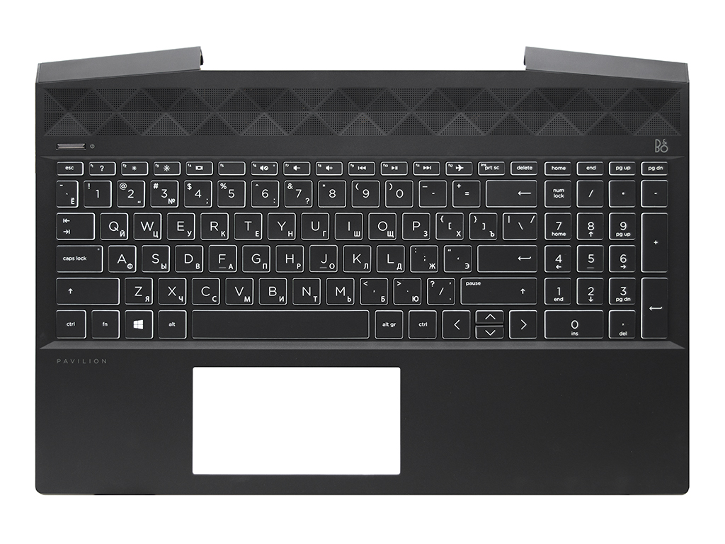 Топ-панель HP Pavilion Gaming 15-cx без подсветки