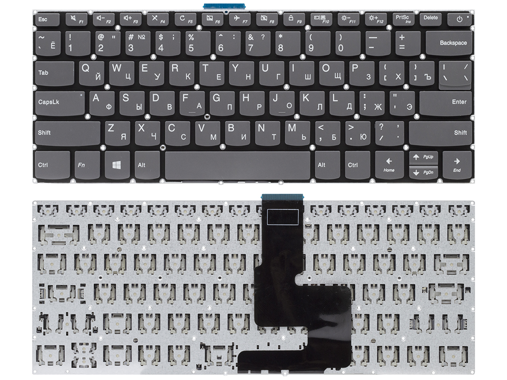 Клавиатура для ноутбука PC4CP-RU для Lenovo серая