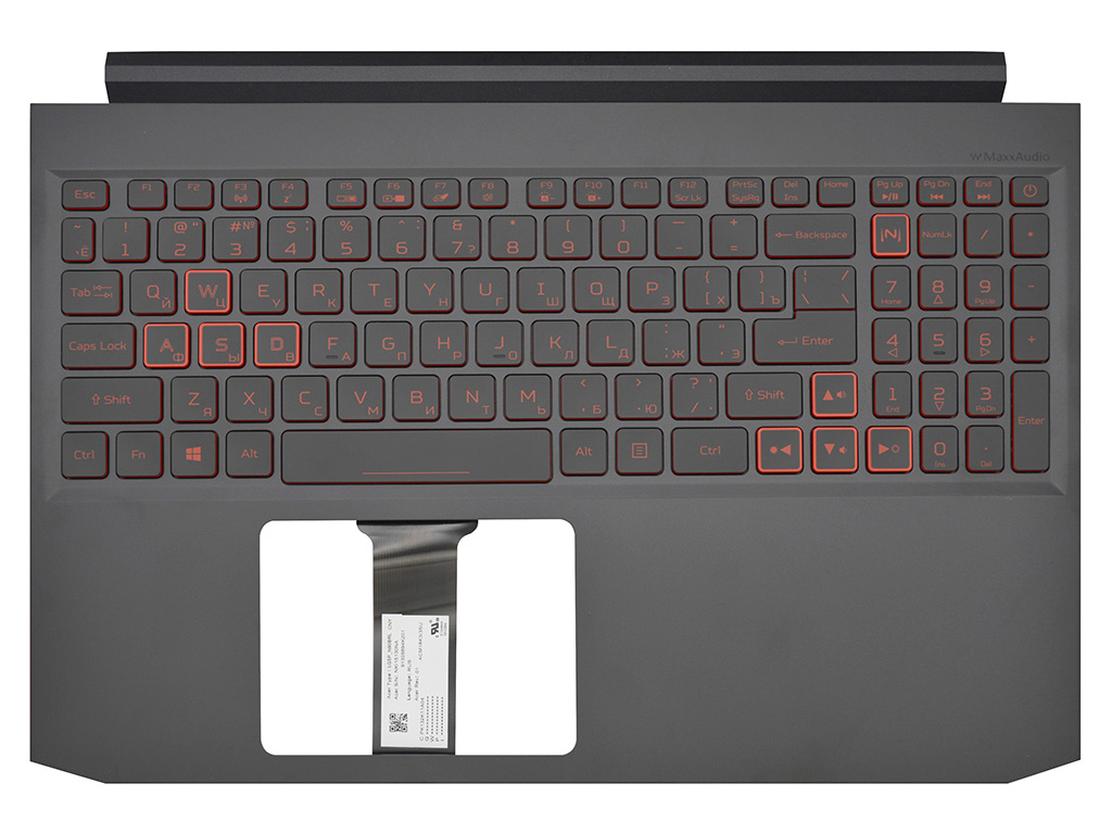 Топ-панель 6B.Q5GN2.005 для Acer черная с подсветкой