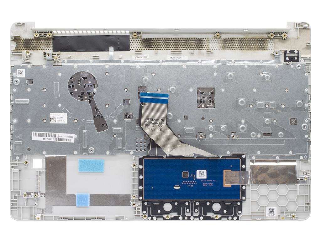 Топ-панель HP 250 G8 серебряная (для моделей со сканером отпечатка)