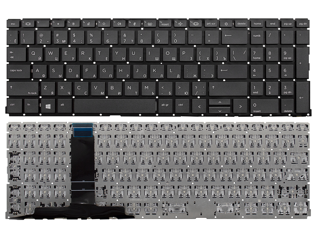 Клавиатура для ноутбука для HP ProBook 450 G10 черная без подсветки