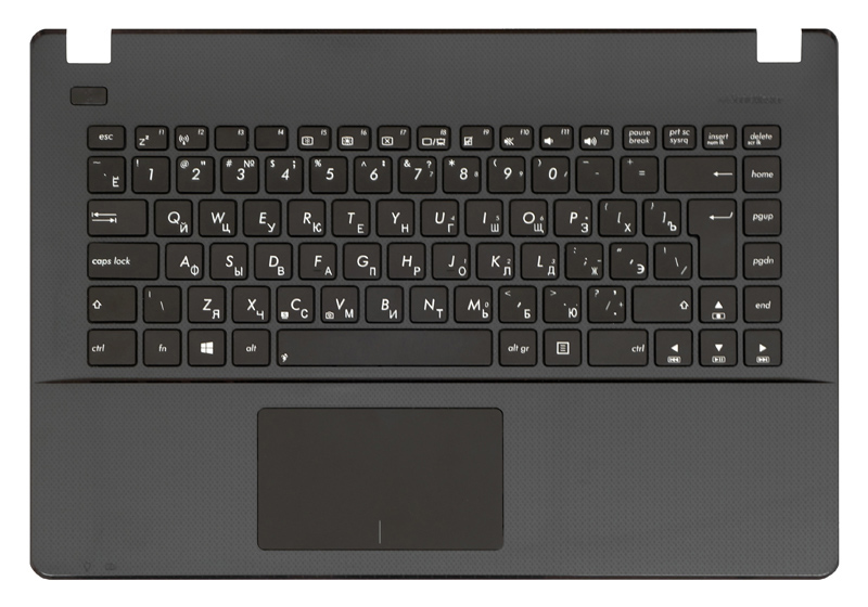 Клавиатура для ноутбука ASUS X451MAV черная топ-панель